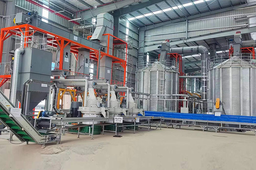 Malaysia annual production 130000 tons biomass wood pellet production line