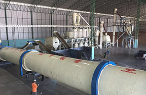 Thailand 6t/h wood pellet production line per hour