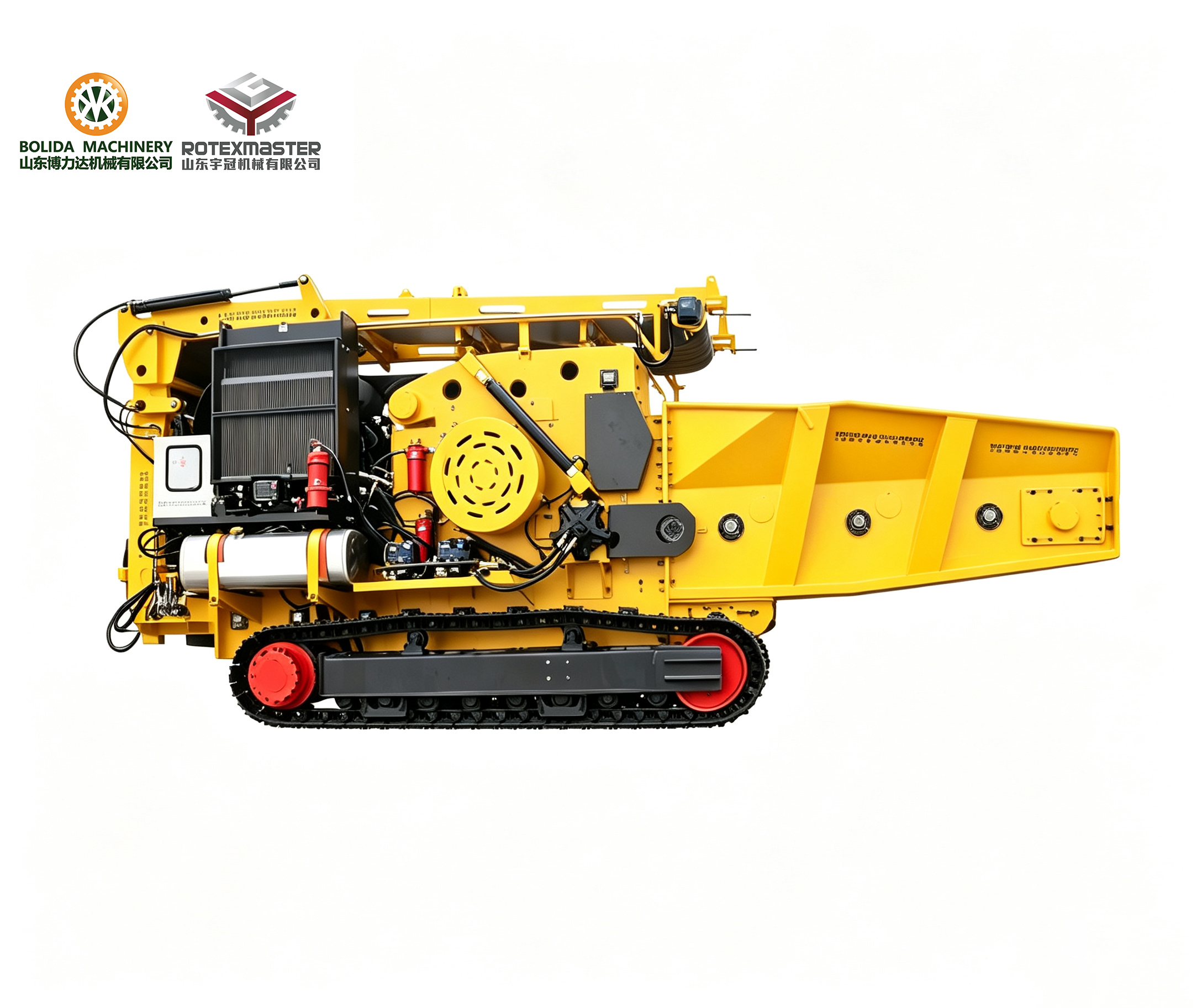 Crawler Mobile Wood Crusher